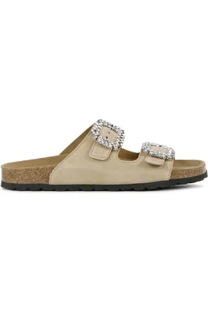Lina Locchi Schoenen, Dames, , 36 EU, Leer, Stijlvolle Leren Sandalen voor Vrouwen
