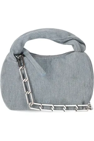 STINE GOYA Tassen, Dames, Blauw, ONE Size, Denim, Ziggy Denim Micro Tas