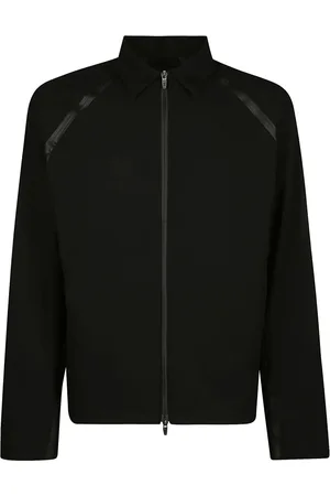HERNO Jassen, Heren, Zwart, XL, Denim, Ademende Jersey Voile Crêpe Jas