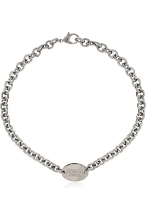 Dsquared2 Accessoires, Heren, Grijs, ONE Size, Ketting met Logo