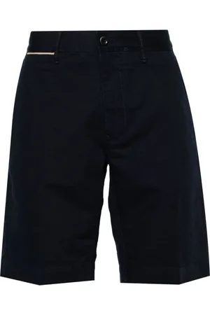Incotex Korte broeken, Heren, Blauw, W36, Linnen, Blauwe Linnen Bermuda Shorts