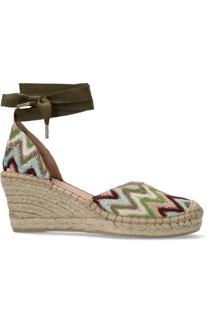 Fred de la Bretoniere Schoenen, Dames, Veelkleurig, 37 EU, Jute, Zigzag Espadrilles met Jute Zool