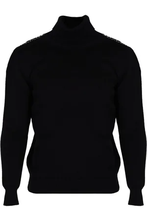 Les Hommes Truien, Heren, Zwart, 2Xl, Wol, Elegante Wollen Trui
