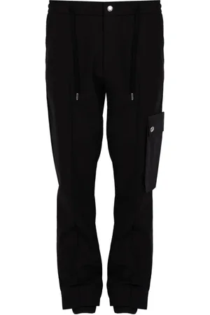 Les Hommes Broeken, Heren, Zwart, M, Wol, Slim Fit Broek