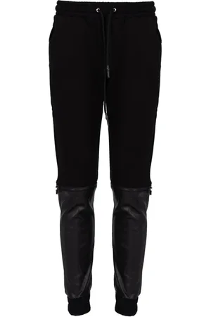Les Hommes Broeken, Heren, Zwart, L, Leer, Elegante Slim Fit Broek