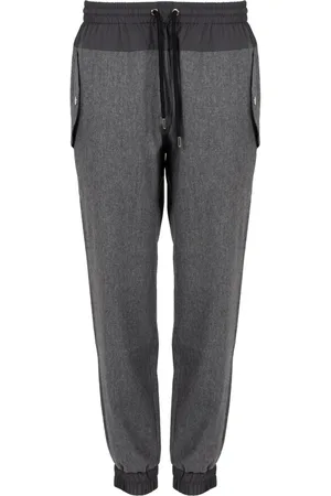 Les Hommes Broeken, Heren, Grijs, L, Wol, Elegante Wollen Broek