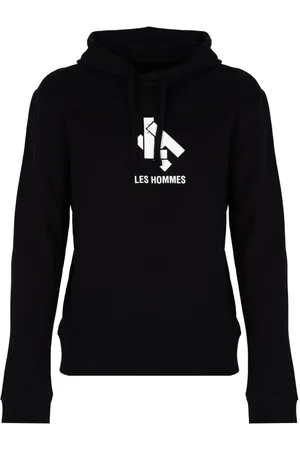 Les Hommes Sweatshirts & Hoodies, Heren, Zwart, S, Katoen, Eenvoudige Hoodie met Verstelbare Capuchon