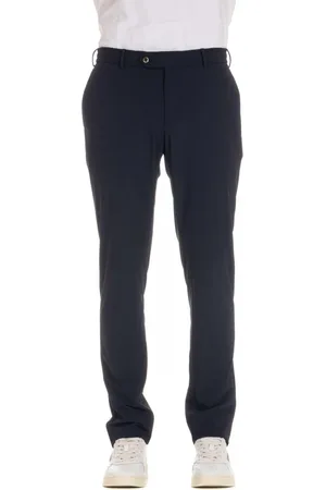 PT Torino Broeken, Heren, Blauw, L, Blauwe Slim Jogger Fit Technische Broek