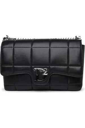 Dsquared2 Tassen, Dames, Zwart, ONE Size, Leer, Gewatteerde leren schoudertas