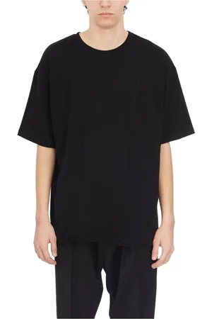 ISABEL BENENATO Tops, Heren, Zwart, M, Katoen, Katoenen T-shirt