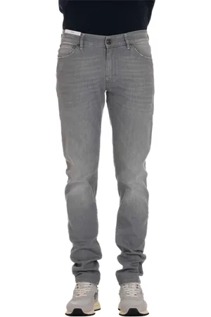 PT Torino Jeans, Heren, Grijs, W34, Denim, Grijze Denim Swing Fit Jeans