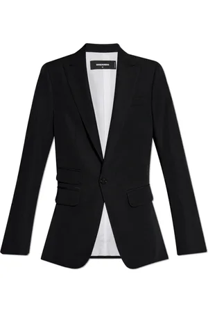Dsquared2 Jassen, Dames, Zwart, S, Wol, Wollen Blazer