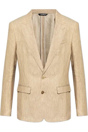 Dolce & Gabbana Jassen, Heren, , L, Linnen, Linnen blazer