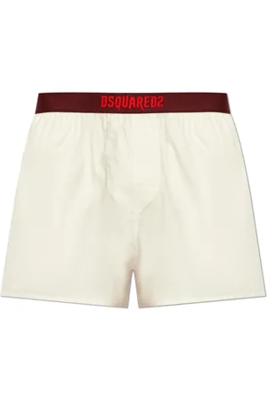 Dsquared2 Nachtkleding & Lounge, Heren, Wit, M, Katoen, Pyjamabroek met logo