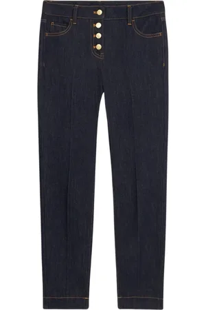 Oltre Jeans, Dames, Blauw, M, Katoen, Donkerblauwe Skinny Jeans