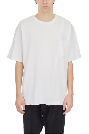 ISABEL BENENATO Tops, Heren, Wit, S, Katoen, Katoenen T-shirt