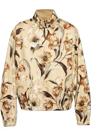 Dolce & Gabbana Jassen, Heren, Veelkleurig, S, Katoen, Omkeerbare jas met bloemenmotief