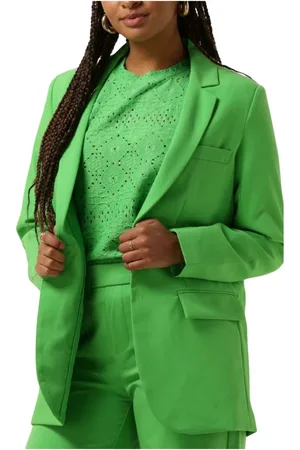Object Jassen, Dames, Groen, S, Groene Blazer Lange Mouw