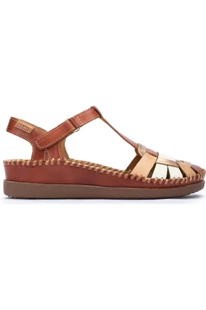 Pikolinos Schoenen, Dames, Bruin, 37 EU, Leer, Veelzijdige Bruin Mix Damesandaal