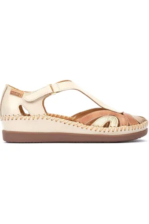 Pikolinos Schoenen, Dames, Veelkleurig, 40 EU, Off White Dames Sandaal