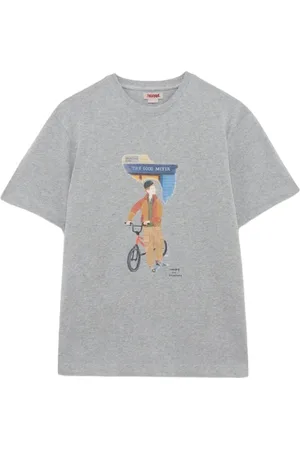 Baracuta Tops, Heren, Grijs, S, Katoen, Slowboy Arlington Tee Grey Melange