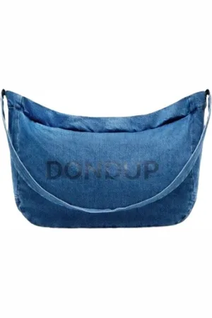 Dondup Tassen, Dames, Blauw, ONE Size, Denim, Denim Crossbody Tas