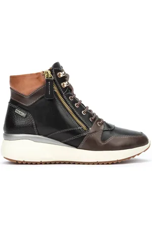Pikolinos Schoenen, Dames, Zwart, 40 EU, Leer, Sella Dames Enkellaars