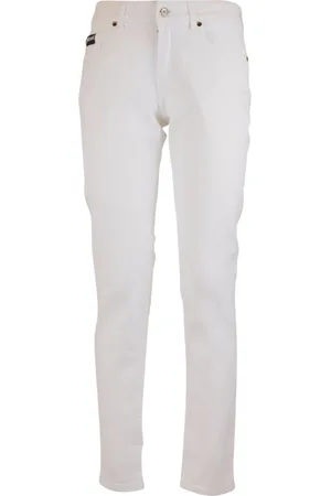 Roberto Cavalli Jeans, Dames, Wit, W29, Katoen, Skinny Dames Jeans Katoen Elastaan
