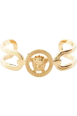 VERSACE Accessoires, Dames, Geel, L, Gouden Metalen Armband
