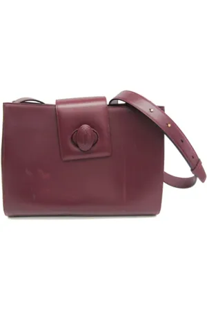Cartier Pre-owned, Dames, Rood, ONE Size, Leer, Tweedehands leren schoudertassen