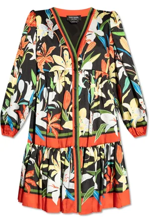 Kate Spade Kleedjes, Dames, Veelkleurig, S, Polyester, Bloemenpatroon Jurk