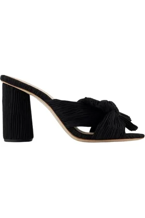 Loeffler Randall Schoenen, Dames, Zwart, 37 EU, Zwarte Leren Penny Pumps