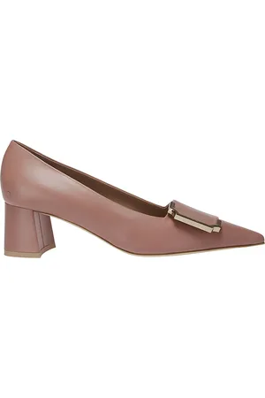 MALONE SOULIERS Schoenen, Dames, Roze, 37 1/2 EU, Roze Leren Gesp Detail Pumps