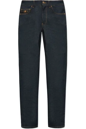 VERSACE Jeans, Heren, Blauw, W33, Katoen, Tapered leg jeans