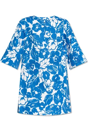 Kate Spade Kleedjes, Dames, Veelkleurig, S, Katoen, Bloemenpatroon jurk