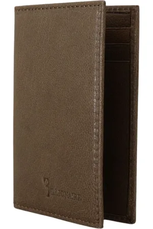 BILLIONAIRE Accessoires, Heren, Bruin, ONE Size, Leer, Bruin lederen Bifold Wallet