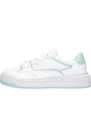 Twin-Set Schoenen, Dames, Wit, 38 EU, Lage Top Mode Sneaker Wit Blauw