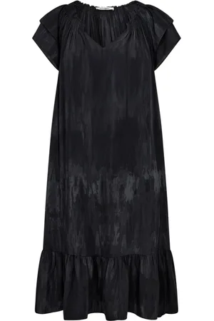 Co`Couture Kleedjes, Dames, Zwart, S, Sunrise Crop Cold Dye Jurk