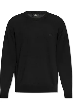 Etro Truien, Heren, Zwart, M, Wol, Wollen Trui
