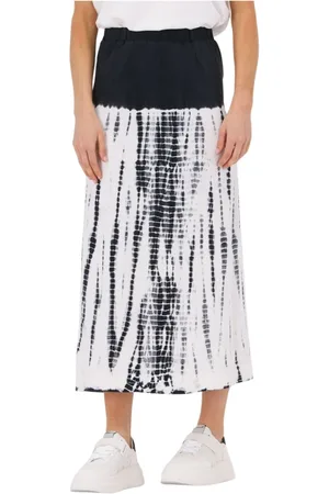 Leon & Harper Rokken, Dames, Veelkleurig, M, Joy Jc 00 T+d Midi Rok Grijs
