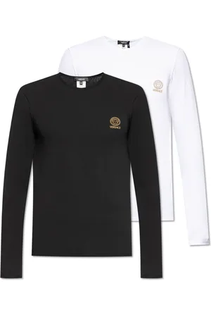 VERSACE Tops, Heren, Zwart, XL, Katoen, Twee-pack T-shirts