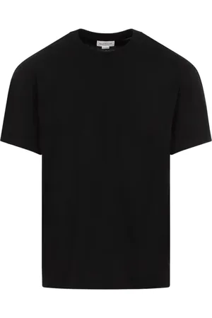 Alexander McQueen Tops, Heren, Zwart, XL, Katoen, Zwart T-shirt 0548