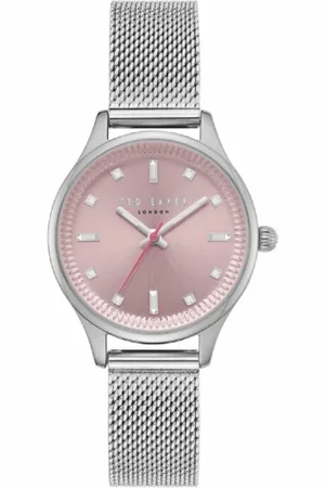 Ted Baker Accessoires, Dames, Grijs, ONE Size, RVS Dameshorloge Zilver