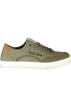 Carrera Schoenen, Heren, Groen, 40 EU, Polyester, Groene Polyester Sneaker met Veters