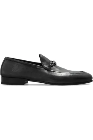 Jimmy Choo Schoenen, Heren, Zwart, 43 1/2 EU, Leer, Marti Loafers