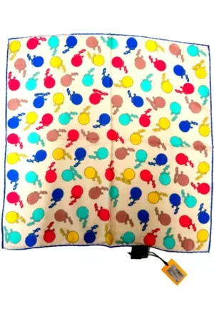 Fendi Pre-owned, Dames, Veelkleurig, ONE Size, Katoen, Pre-owned Silk scarves