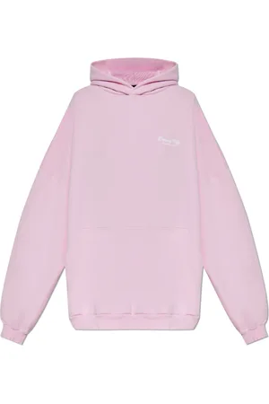 Balenciaga Sweatshirts & Hoodies, Dames, Roze, M, Katoen, Oversize Hoodie
