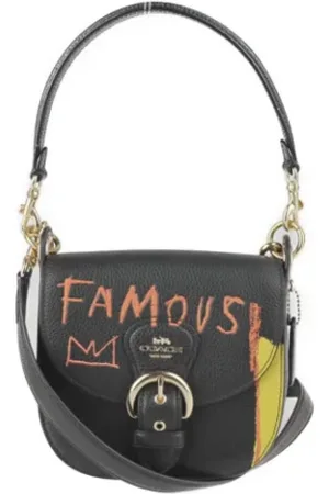 Coach Pre-owned, Dames, Zwart, ONE Size, Pre-owned Fabric handbags