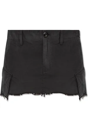 Balenciaga Rokken, Dames, Zwart, M, Katoen, Korte rok met een 