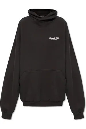 Balenciaga Sweatshirts & Hoodies, Dames, Zwart, S, Katoen, Oversized hoodie